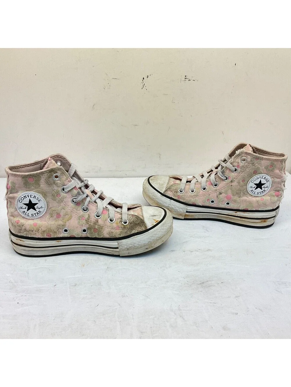 Converse Kid’s EVA Lift Hi Chuck Taylor All-Star Casual Sneakers Pink Size 3M